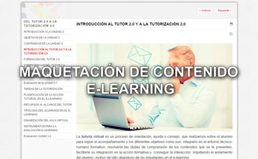 maquetacion contenido web